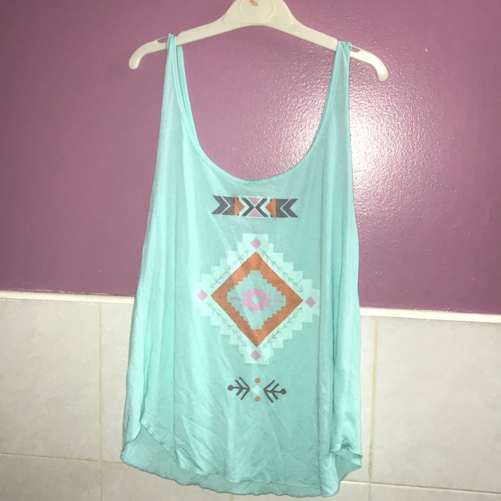 Mint green billabong tank top
